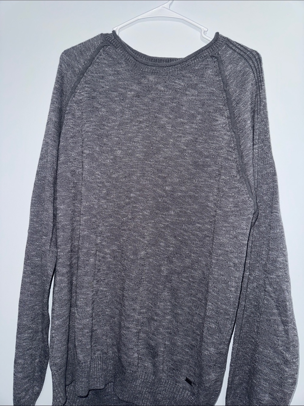 Flag and Anthem Men's Heather Gray Crewneck Sweater
